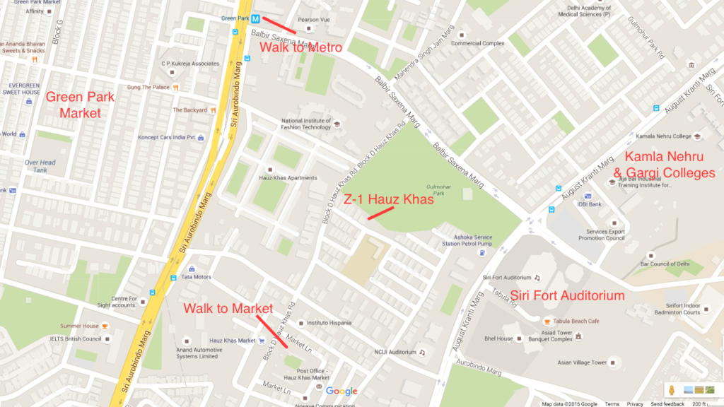 Map Z1 Hauz Khas